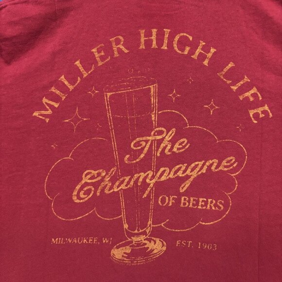 Miller High Life Champagne of Beers Oversized Promo Tee L - Picture 2 of 4
